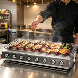Parrilla Eléctrica Interior sin Humo, Equipo de Cocina Comercial, Apta para Hoteles, Tiendas de Comida, Panaderías y Negocios - Product Image 2