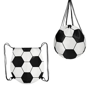Football Eco-Friendly Non-Woven Fabric Unisex Folding <b>Drawstring</b> <b>Backpack</b> Shoe Storage Large Capacity Party-Themed - Product Image 3