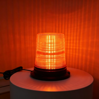 Feux de signalisation LED 24W, clignotants, avec fixation magnétique, boîtier en polycarbonate, lumière ambre clignotante, 12-24V, IP65, sécurité des véhicules