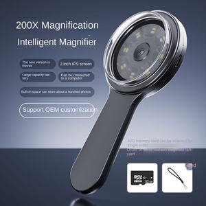 KENSOYA kaca pembesar Digital 2 inci, kaca pembesar Digital dengan 8 lampu LED <span class=keywords><strong>100X</strong></span> Zoom bahan ABS garansi 1 tahun kaca pembesar baca - Product Image 2