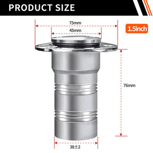 Stainless Steel Top <b>Cap</b> For Boat Fuel Water Fill Deck Access <b>Marine</b> Hardware Replacement Part - Product Image 2