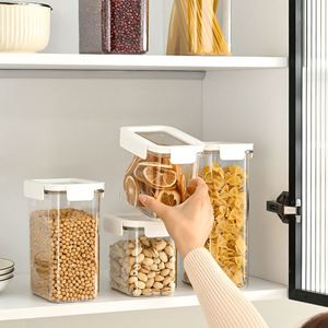 Factory Wholesale Food Grade Thickened Clear Plastic Airtight Eco-Friendly Stackable Rectangle Storage <b>Containers</b> for Food - Product Image 5