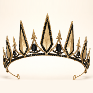 Nuovo Copricapo Gotico a Forma di Corona con Punte e Cristalli <span class=keywords><strong>per</strong></span> <span class=keywords><strong>Halloween</strong></span>, Matrimoni, Feste di Compleanno, Eleganti <span class=keywords><strong>Accessori</strong></span> <span class=keywords><strong>per</strong></span> <span class=keywords><strong>Capelli</strong></span> Duiyan - Product Image 1