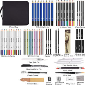 Bview Art – Kit de 83 crayons de croquis de qualité supérieure avec couleur <span class=keywords><strong>Graphite</strong></span> charbon <span class=keywords><strong>aquarelle</strong></span> Pe - Product Image 5