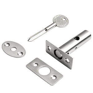 Serrure de porte dissimulée en acier inoxydable, serrure de puits de porte pour porte coupe-feu, design minimaliste, installation facile - Product Image 2