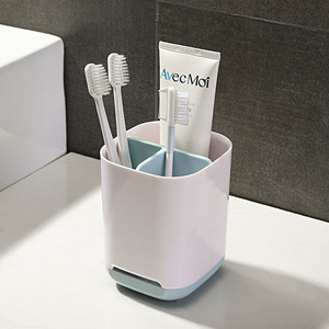 Bathroom Storage Organizer Rectangular Freestanding Hygienic <b>Toothbrush</b> <b>Holder</b> For Dental Supplies And Cosmetics - Product Image 3