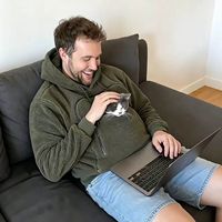 Ensemble assorti créatif pour humain et animal de compagnie : Sweat à capuche en polaire épaisse et chaude, pliable, décontracté et ample, avec poche porte-animal pour chat