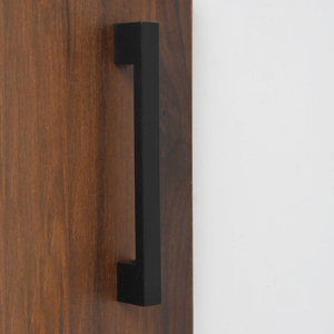 Modern <strong>Black</strong> Cabinet Handle, Two Hole ABS Plastic <strong>Pull</strong> for Living Room &amp; Bedroom - Product Image 4