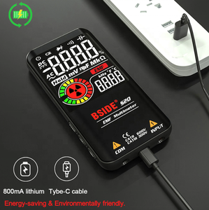 Multímetro Digital portátil S10 9999 EBTN Pantalla DC AC Voltímetro Diodo de capacitancia NCV Ohm Live Continuity Hz <span class=keywords><strong>Tester</strong></span> - Product Image 6