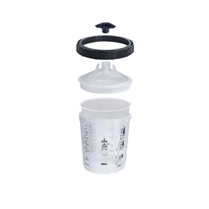 Système de gobelets et couvercles pour <span class=keywords><strong>peinture</strong></span> de 650 ml, gobelets jetables en plastique PP pour pistolet de pulvérisation pour revêtement automobile - Product Image 1