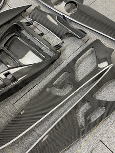 Para Mercedes-Benz GT50 GT53 GT63 de Cuatro Puertas, Consola Central Interior de Fibra de Carbono Genuina, Panel de Instrumentos, Perilla de la Manija de la Puerta - Product Image 3