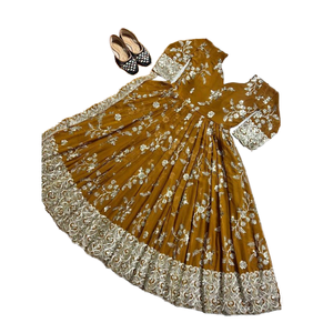 Conjuntos de traje de diseñador para mujer Vestido elegante Anarkali Con parte inferior y hermoso Dupatta - Product Image 1