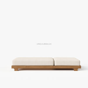 FERLY Moderne Teakholz Gartenmöbel Strandliege Gartenliege Schwimmbadliege Sonnenliege - Product Image 6