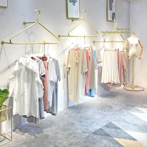 Minimalist Metal Wall-mounted Coat <b>Rack</b> Hanging Golden Clothing Display Stand for Women's Home Bedroom Furniture - Product Image 4