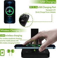 Lampe de bureau LED pliable, lampes de table protectrices pour les yeux, lampe de bureau flexible à commande tactile, veilleuse avec chargeur sans fil