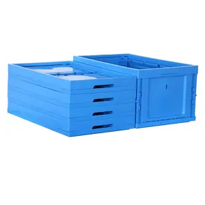 Heavy Duty Plastic Automated Warehouse Storage Stackable And Retrieval System Folding EU Crates