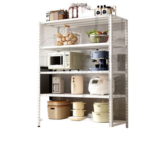 Metal <b>Storage</b> Rack Multi Layer Adjustable Height Kitchen Shelf <b>Microwave</b> Oven Stand Heavy Duty Organizing Rack - Product Image 2