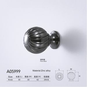 Poignée de tiroir de porte d'armoire à un trou de salle de bain multicolore fileté solide pour cuisine moderne chambre à coucher - Product Image 3