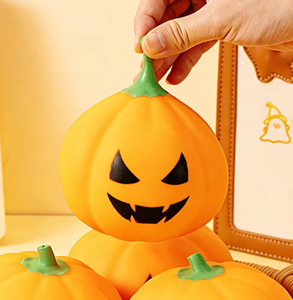 Divertido Juguete Blandito de Calabaza de Halloween, Juguete Antiestrés de Goma Suave para Apretar con la Mano, Juguete Sensorial de Descompresión - Product Image 2