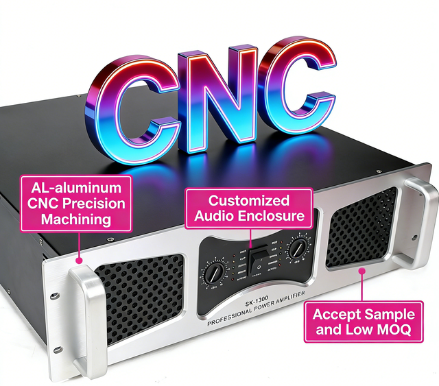 CNC Machined Precision High-Fidelity Audio Equipment Customized Amplifier Class Chassis DIY Aluminum/Stainless Steel Enclosure