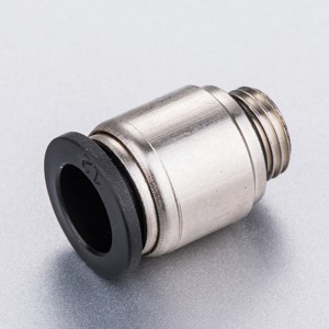 Conector Neumático de Empuje Niquelado de 8mm con Manguito de Plástico y Cuerpo de Latón para Construcción, Agricultura, Restaurantes e Impresión - Product Image 2