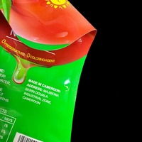 Pochette souple composite imprimée en couleur avec bec verseur, pour l'emballage de sauces, de ketchup et de sauce chili