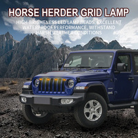 Feux de conduite auxiliaires pour Jeep, feux de calandre LED Horse Herder, lampe de grille 2018-2023, feux de mise à niveau tout-terrain JLOff-Road