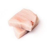 Filet de poisson-sabre congelé, qualité sashimi, portion désossée, coupé en blocs, capture en mer, viande de poisson, export, approvisionnement en vrac, IQF SG