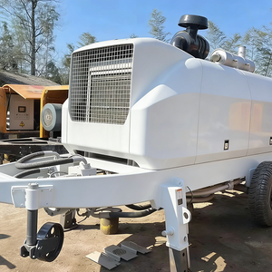 Bomba Mezcladora de Concreto Móvil con Remolque, Integrada para Mezclar y Bombear en Obras de Construcción, con Motor Diésel o Eléctrico - Product Image 2