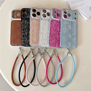 <span class=keywords><strong>Coque</strong></span> de protection en cuir motif peau de serpent Ins Advanced, compatible avec <span class=keywords><strong>iPhone</strong></span> 17 Pro Max, 16, 15 Pro - Product Image 4