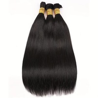 Extensiones de Cabello Remy Indio Vietnamita Doble Trama, Tejido Único, Liso, Afro Holgado Profundo, Se Pueden Permanecer al Vapor, 500g