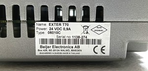 BEIJER EXTER T70 HMI TOUCH DISPLAY PANLE BEIJER ELECTRONICS 06010C 24VDC มือสอง - Product Image 3