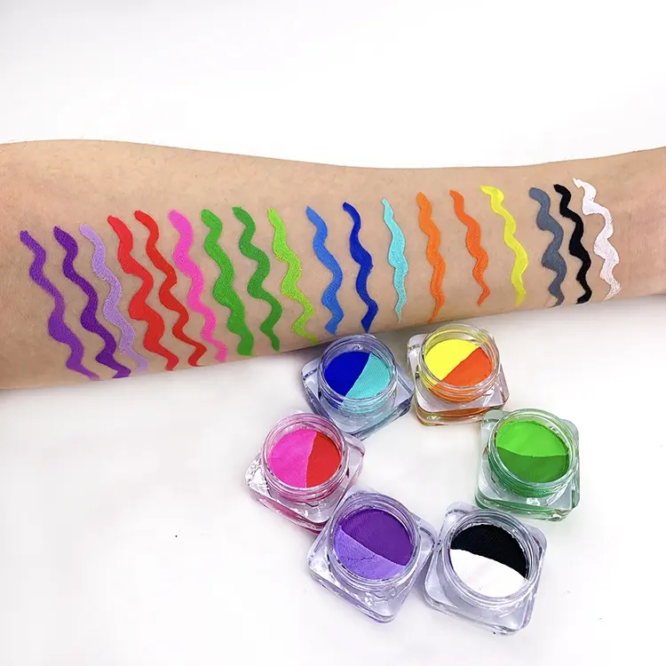 Eyeliner Makeup High Quality Water Activated Uv Neon Face Body Paint Makeup Pastel Color Eyeliner