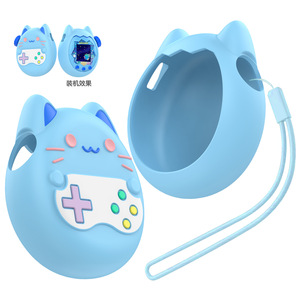 Coque de protection en silicone liquide en gros pour <span class=keywords><strong>Tamagotchi</strong></span> Paradise, motif chat, pour jeune fille et enfant - Product Image 5