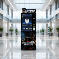 Distributeur automatique de boissons protéinées pour salle de sport, capacité de 50 unités, minimise la fréquence de réapprovisionnement, maximise les ventes, écran tactile SDK, gestion des stocks