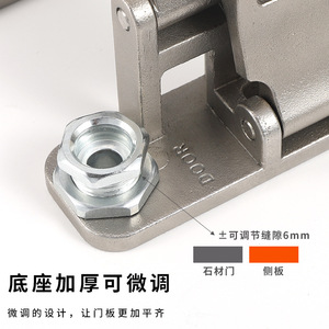 Heavy Duty Stone Door Hinge Stainless Steel 180 Degree Adjustable For Fire Doors - Product Image 1