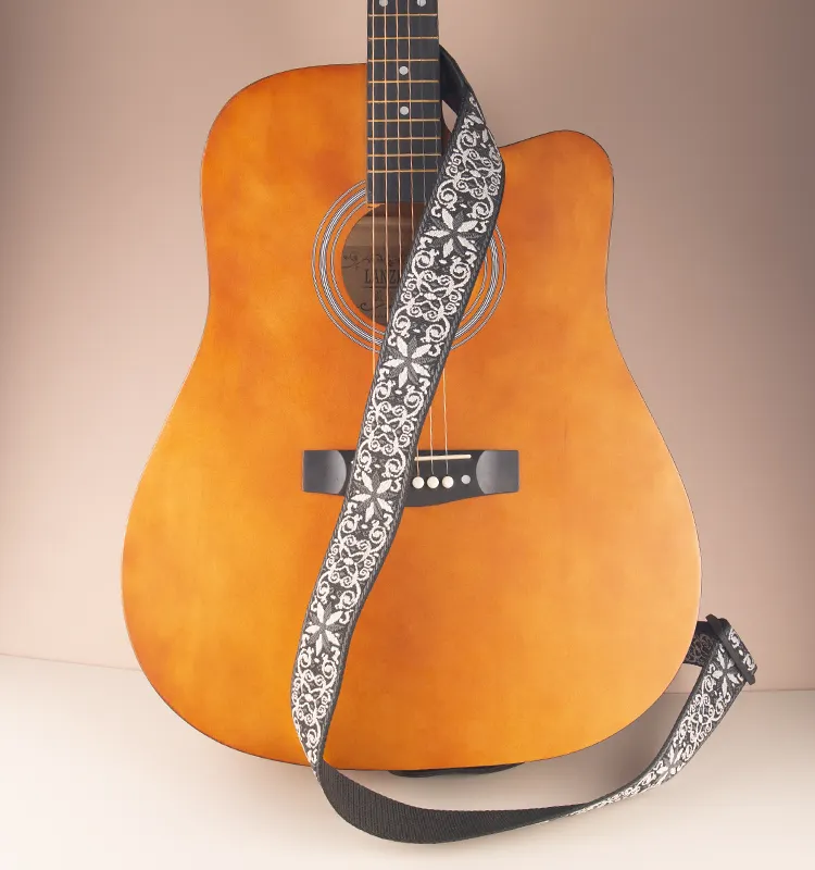 Classic 5cm Jacquard Guitar Straps Adjustable Canvas Jacquard Straps for Musical Product Unique Custom Straps