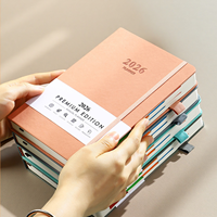 Agenda personnalisable 2026 en cuir PU B5 A5 A6 avec gravure laser, reliure à feuilles mobiles, couverture rigide, logo unique, cadeau, prise de notes, planification
