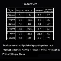 Multicouche et Multifonction Support de Vernis À Ongles Acrylique Ménage Maquillage Porte-Outil Organisateur Cosmétique Vernis À Ongles Étagère De Rangement