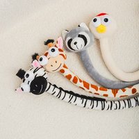 Peluche amusante en forme d'animal à long cou, jouet en peluche abstrait et original, breloque de sac, accessoire ludique, cadeau en polyester et coton PP
