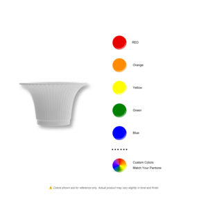 <span class=keywords><strong>Pot</strong></span> <span class=keywords><strong>de</strong></span> fleurs en plastique blanc côtelé style Art Déco, léger et durable, vase hydroponique <span class=keywords><strong>de</strong></span> table incassable pour la décoration intérieure - Product Image 5