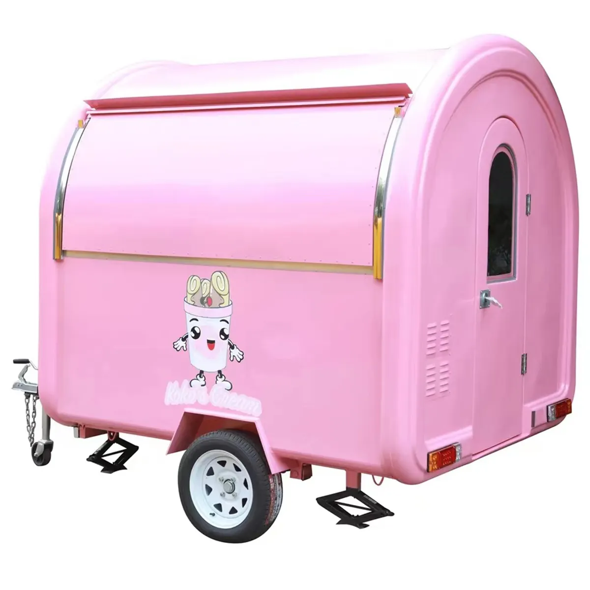 Oucci Henan Camp Tune Fiberglass Small Electric Cheapest Food Trailers With Car Sale