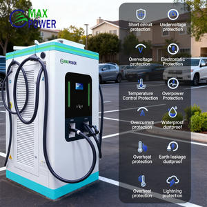 Estación de Carga Rápida para Vehículos Eléctricos MAX POWER CCS1 CCS2 GBT CHAdeMO, Montada en el Suelo, IP54, 4 Pistolas, 480kW - Product Image 4