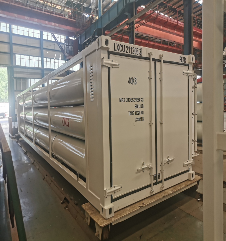 Цилиндрический контейнер LUXI, 12 трубок, скользящий прицеп cng, бак cng, другие прицепы, полуприцепы, контейнерные грузовики