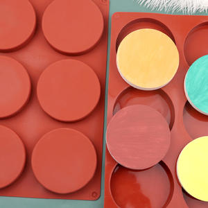 HY – moules à gâteaux ronds et plats en Silicone à 6 cavités, moule à biscuits et à <span class=keywords><strong>tarte</strong></span> - Product Image 3