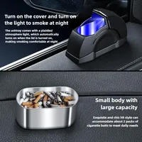 Cendrier de voiture métallique portable et détachable ROHUA RH-DGQCYHG de haute qualité avec couvercle coulissant pour grille d'aération, kit intérieur individuel