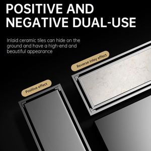 Sifone Doccia Lineare Personalizzato in Acciaio Inossidabile, Scarico a Pavimento per Bagno con Pendenza - Product Image 5