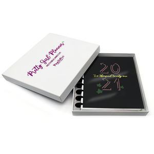 Impresión personalizada 2026 2027 lámina de oro Pretty Girl <span class=keywords><strong>planificador</strong></span> encuadernado en disco con páginas de pestañas - Product Image 1