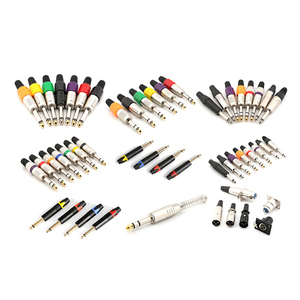 Conectores RCA de contacto de cobre de alta gama Conectores RCA macho chapados en oro Carcasa de aluminio Phono <span class=keywords><strong>AV</strong></span> Audio Video Enchufes Conectores macho RCA - Product Image 1