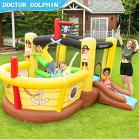 Jouet de piscine gonflable en Pvc, médecin dauphin, personnalisé pour enfants, design de dessin animé, vente en gros, maison gonflable, à vendre